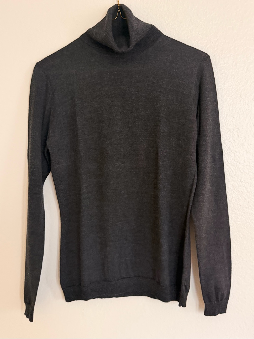 Lafayette 148 Wool turtleneck sweater in Gray Size Small